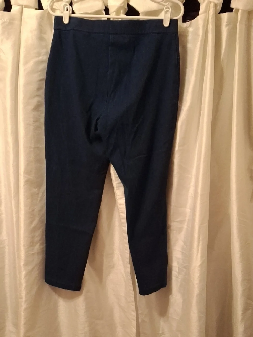 Alfred Dunner Navy Blue Ponte Pull-On Jeans